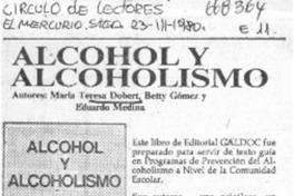 Alcohol y alcoholismo.