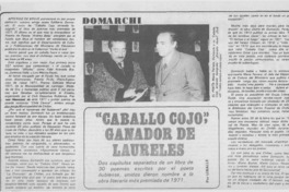 Caballo cojo", ganador de Laureles