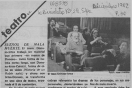 Sueños de mala muerte.  [artículo]