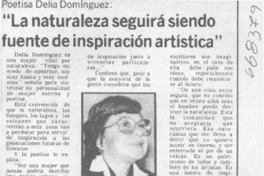 La naturaleza seguirá siendo fuente de inspiración artística".