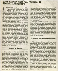 Qué pasará con "La familia de Marta Mardones"?.