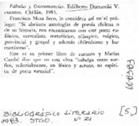 Fábulas y oniromancias.  [artículo]