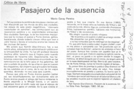 Pasajero de la ausencia