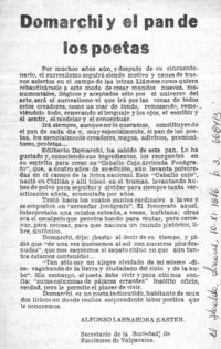 Domarchi y el pan de los poetas  [artículo] Alfonso Larrahona Kästen.