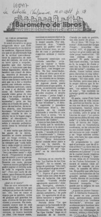 El viejo armonio  [artículo] Claudio Solar.