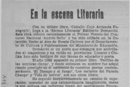 En la escena literaria  [artículo] Carlos René Correa.