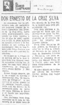 Don Ernesto de la Cruz Silva.