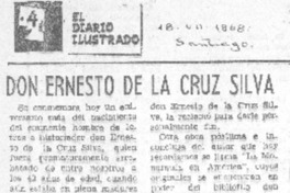 Don Ernesto de la Cruz Silva.
