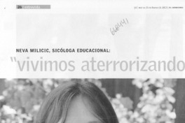 Vivimos aterrorizando a los niños