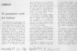 El pensamiento social del Cardenal