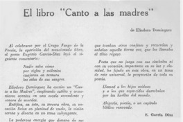 El libro "Canto a las Madres"