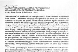 Las desterradas del paraíso, protagonistas en la narrativa de María Luisa Bombal