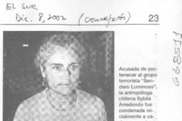 Retornó al país chilena presa por 14 años en Perú.