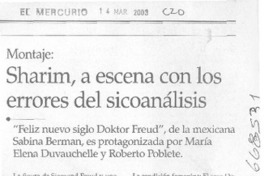Sharim, a escena con los errores del sicoanálisis.