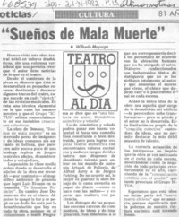 Sueños de mala muerte"