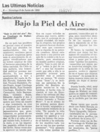 Bajo la piel del aire