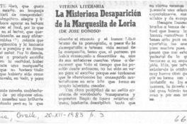 La misteriosa desaparición de la marquesita de Loria