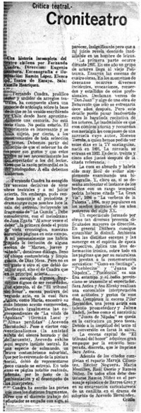 Una historia incompleta del teatro chileno.