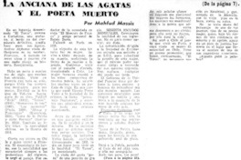 La anciana de las ágatas y el poeta muerto