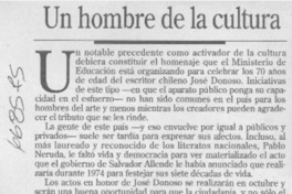 Un hombre de la cultura
