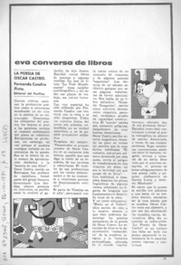 La poesía de Oscar Castro