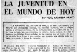 La juventud en el mundo de hoy