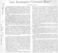 Luis Domínguez, "Citroneta blues"