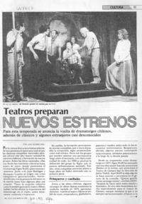 Teatros preparan nuevos estrenos