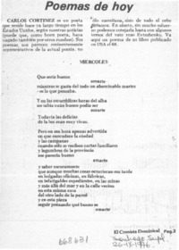 Poemas de hoy.