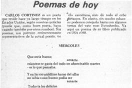 Poemas de hoy.
