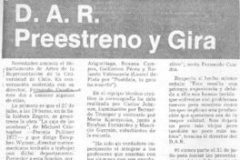 D.A.R. preestreno y gira.