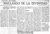 Hallazgo de la divinidad