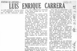 Luis Enrique Carrera.