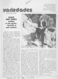 Carlos Cruz Correa, mueblista un poco playboy, convertido en poeta romático