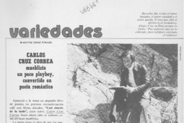 Carlos Cruz Correa, mueblista un poco playboy, convertido en poeta romático