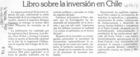 Libro sobre la inversión en Chile.