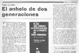 El Anhelo de dos generaciones