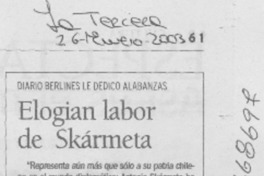 Elogian labor de Skármeta.