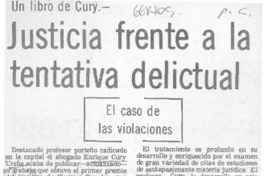 Justicia frente a la tentativa delictual