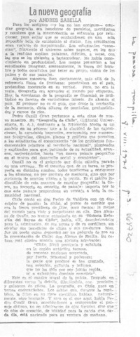 La nueva geografía