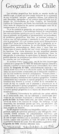 Geografía de Chile.
