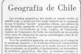 Geografía de Chile.