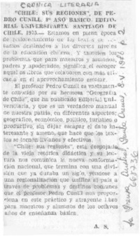 "Chile, sus regiones"