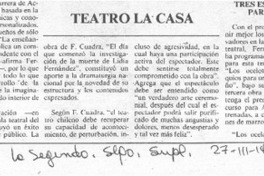 Teatro La Casa.  [artículo]