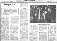 Rancagua 1814"  [artículo] M. Eugenia Di Doménico.