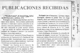 Publicaciones recibidas.