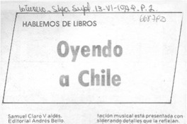 Oyendo a Chile.