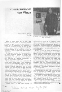 Conversaciones con Viaux.