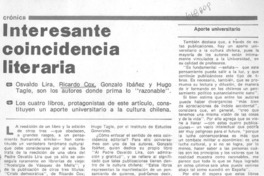 Interesante coincidencia literaria.