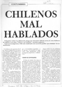 Chilenos mal hablados.